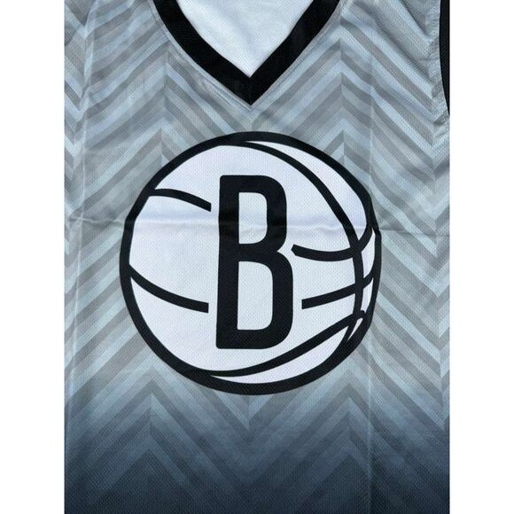 Brooklyn Nets Basketball Jersey Coyote Promotions Men L Front Print Gray - Picture 2 of 9